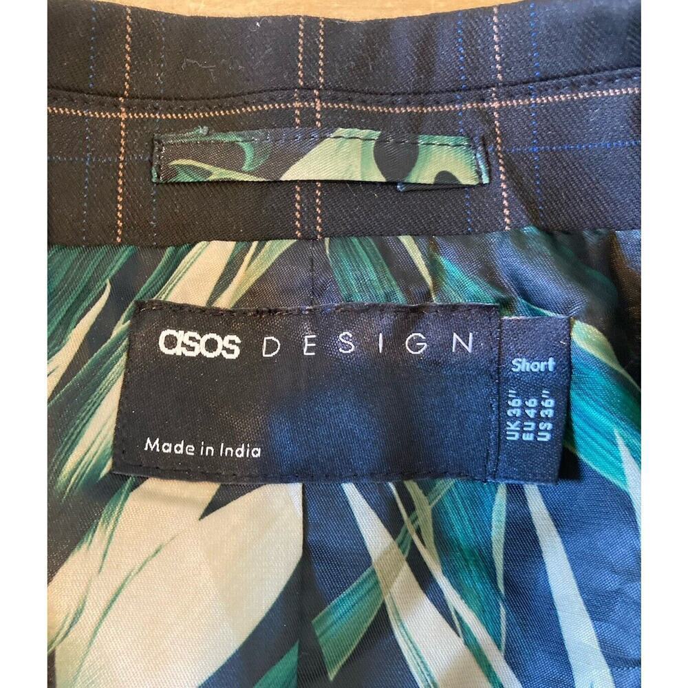 Asos Design Button Front Blazer Jacket Size 36 Me… - image 3